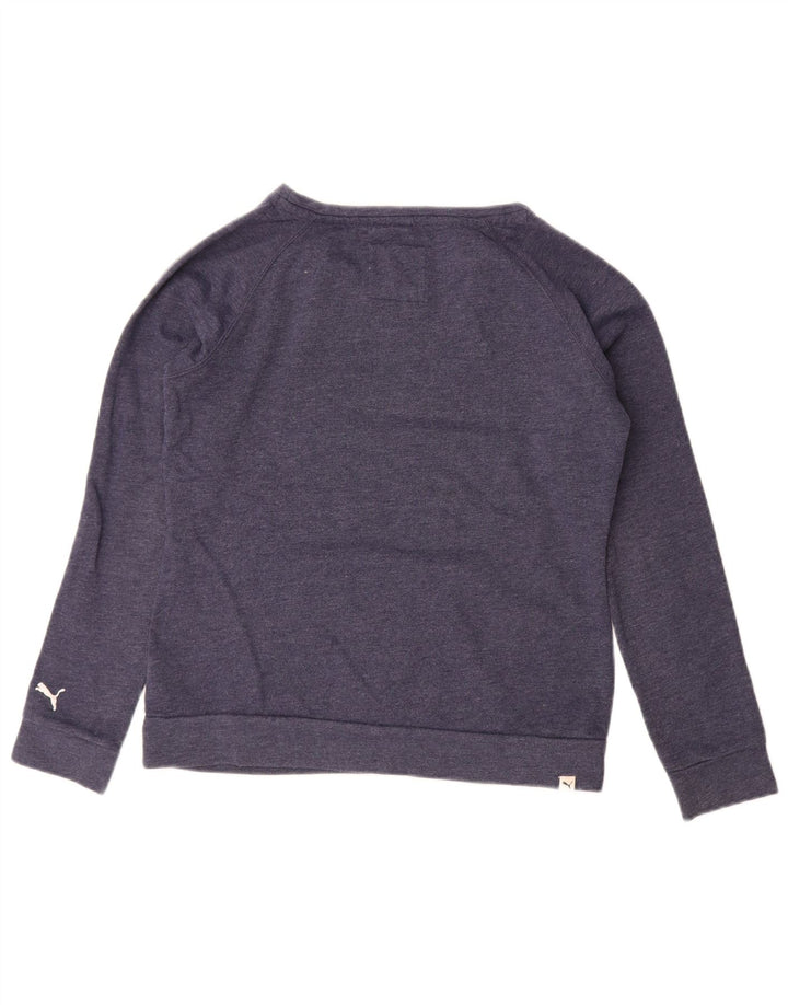Felpa grafica da donna Puma UK 14 Large Blu Navy