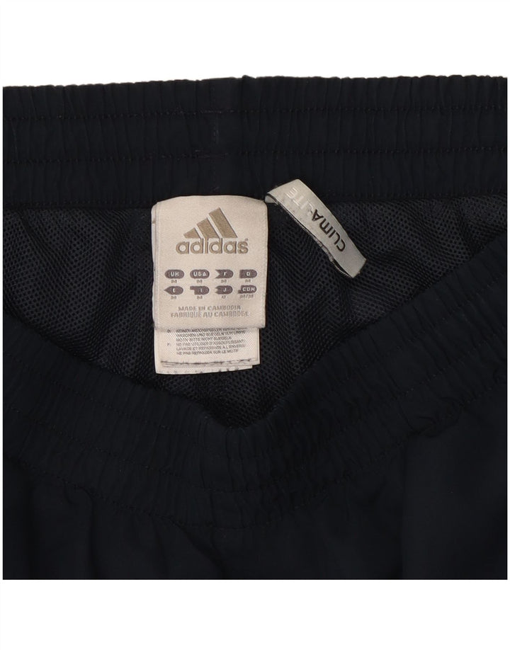 Pantaloncini sportivi Adidas Climalite da uomo medi in poliestere blu navy