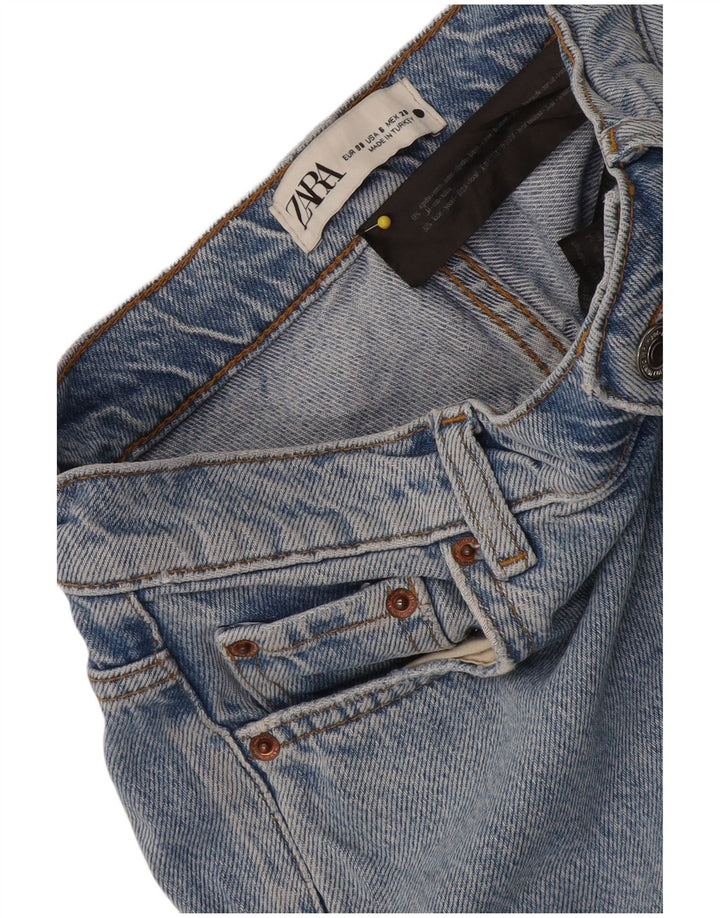 Jeans dritti da donna Zara EU 38 Small W28 L29 Cotone blu