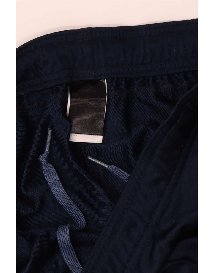Pantaloni da tuta da uomo Adidas UK 44/46 Large Blu Navy Poliestere