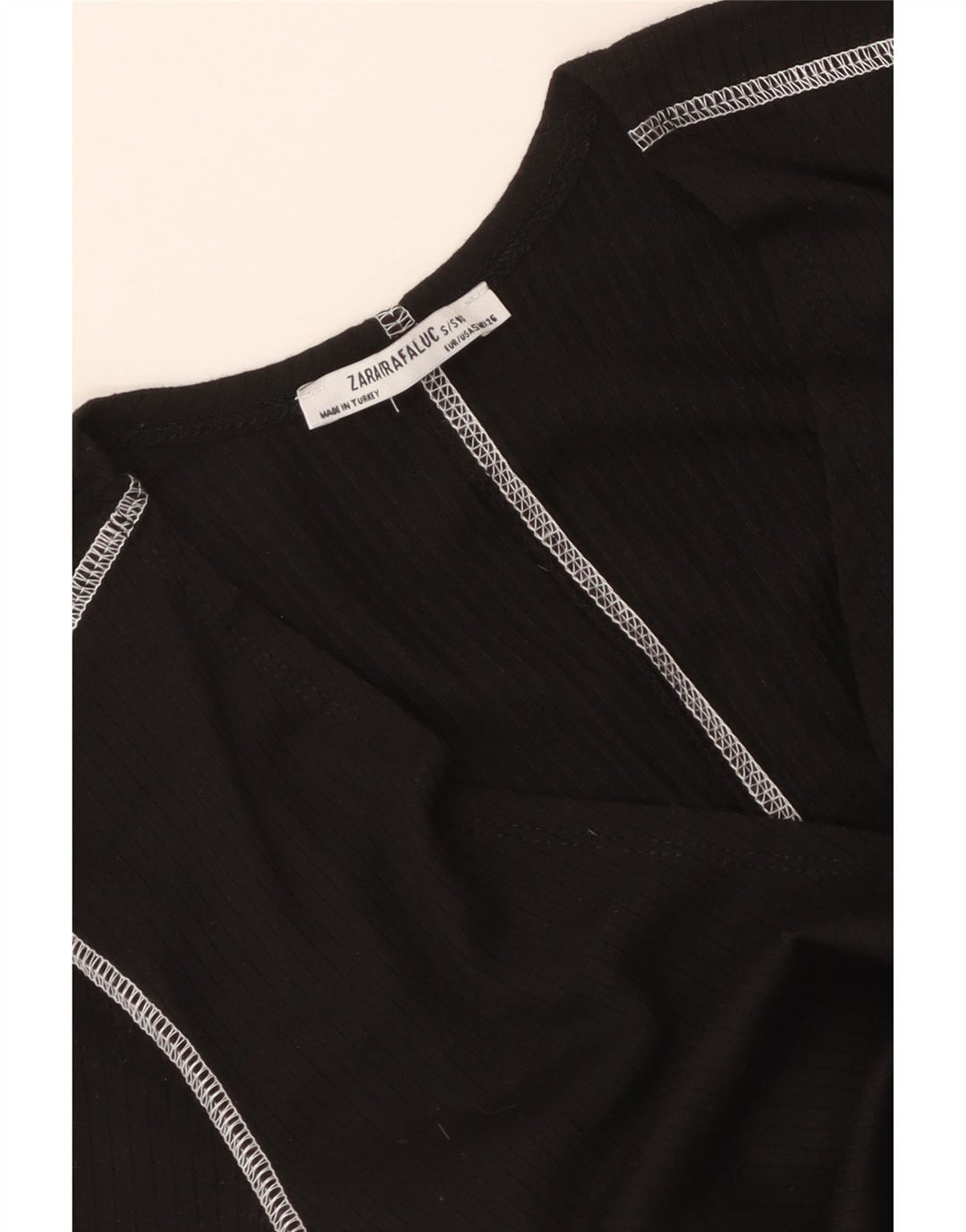 Top corto in camicetta corta da donna Zara UK 8 piccolo nero