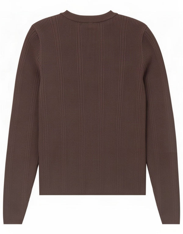 Marks & Spencer maglione girocollo da donna UK 12 medio viscosa kaki
