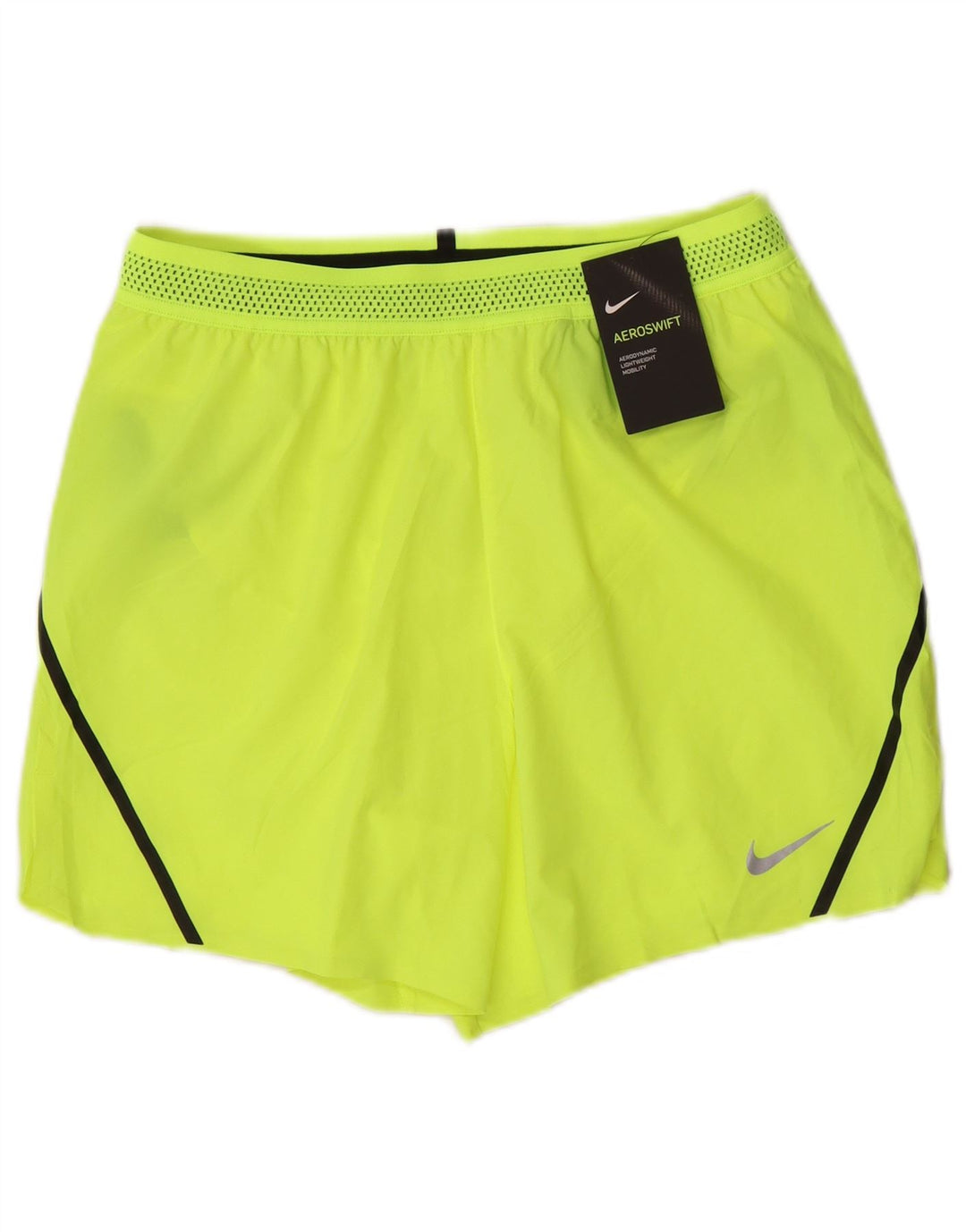 Pantaloncini sportivi da uomo Nike in poliestere giallo medio