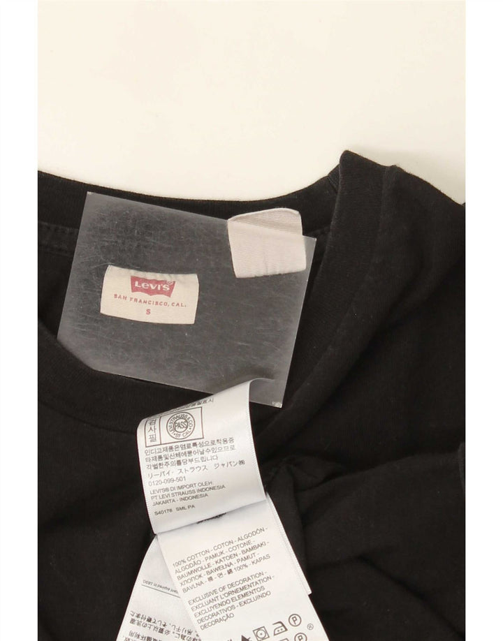 T-shirt da donna Levi's Top UK 10 piccola in cotone nero