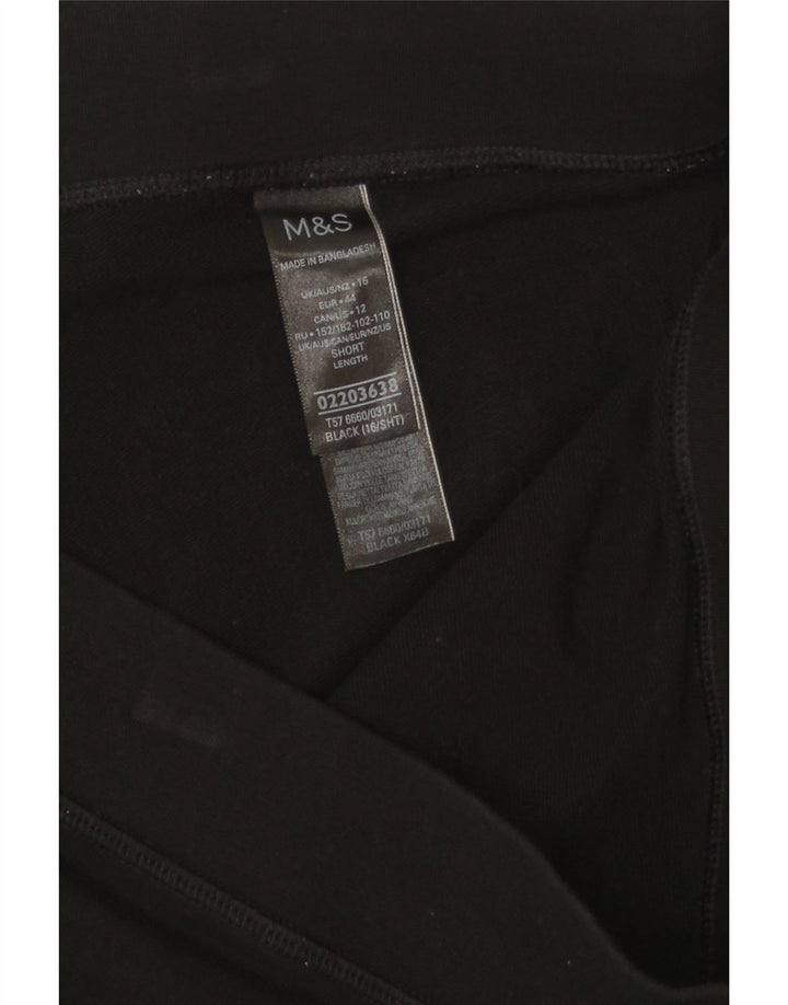Leggings da donna Marks & Spencer UK 16 grande cotone nero