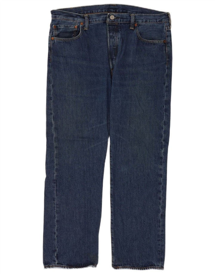 Jeans dritti da uomo Levi's 501 vestibilità regolare W36 L30 cotone blu