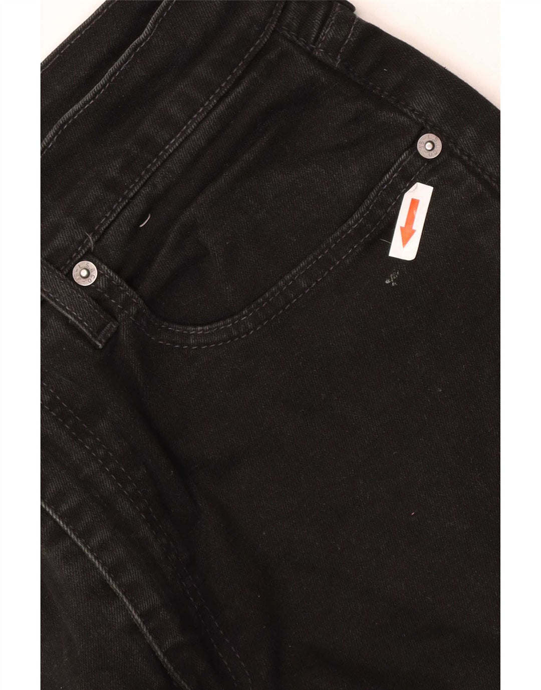 Levi's Uomo 502 Jeans affusolati W33 L30 Cotone Nero