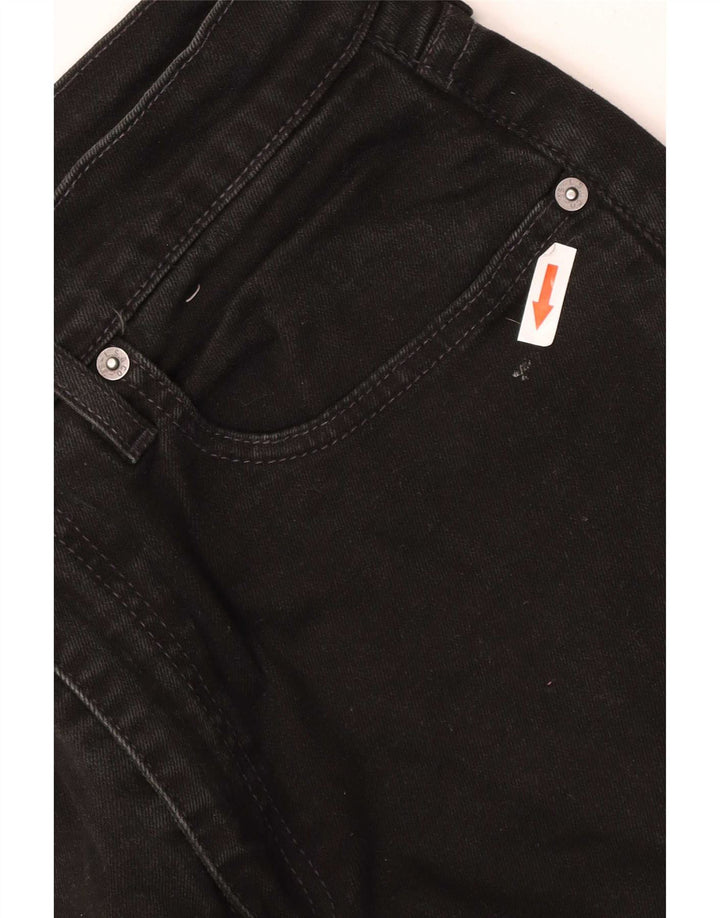 Levi's Uomo 502 Jeans affusolati W33 L30 Cotone Nero