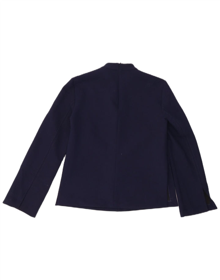 Camicetta a maniche lunghe da donna Zara UK 6 XS poliestere blu navy