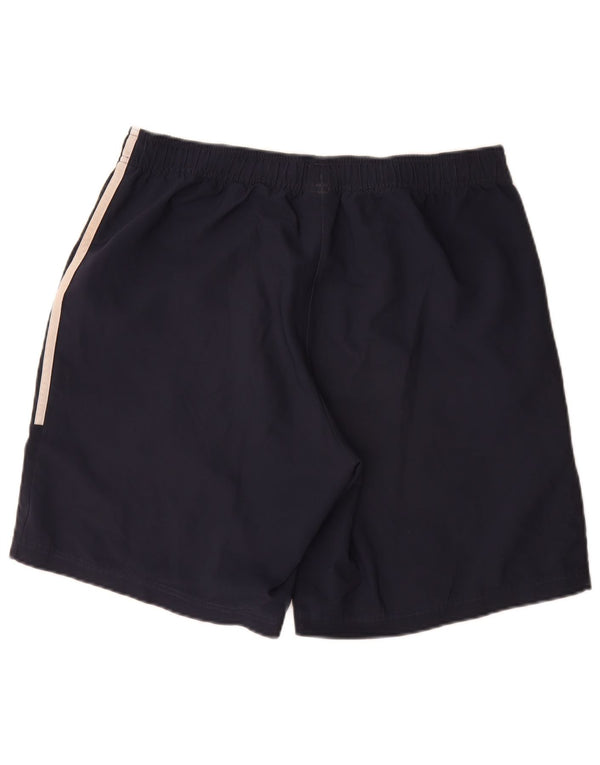 Pantaloncini sportivi da uomo Adidas Large blu navy in poliestere