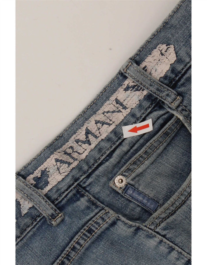 Shorts in denim da bambino Armani 15-16 anni W34 cotone blu