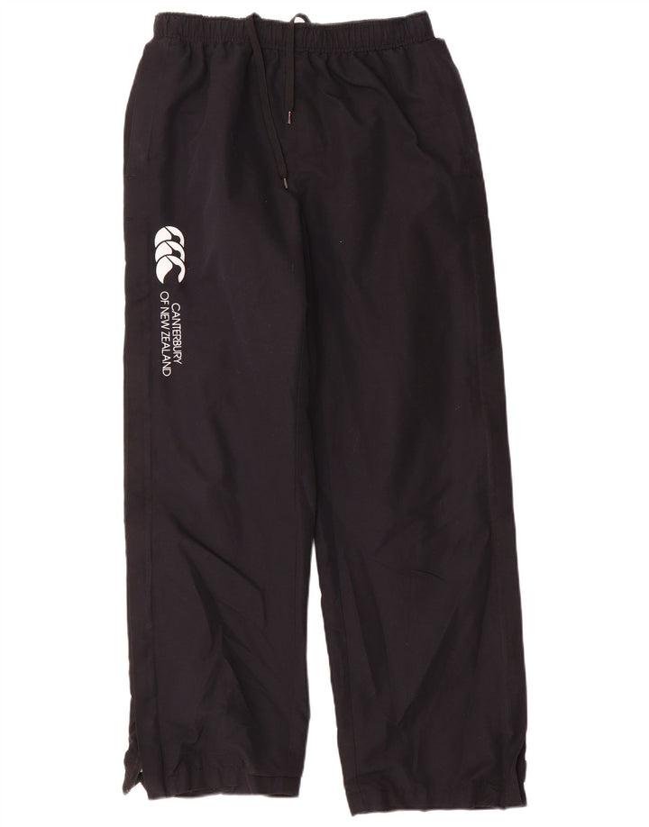 Pantaloni da donna con grafica antivento Canterbury UK 12 poliestere nero medio