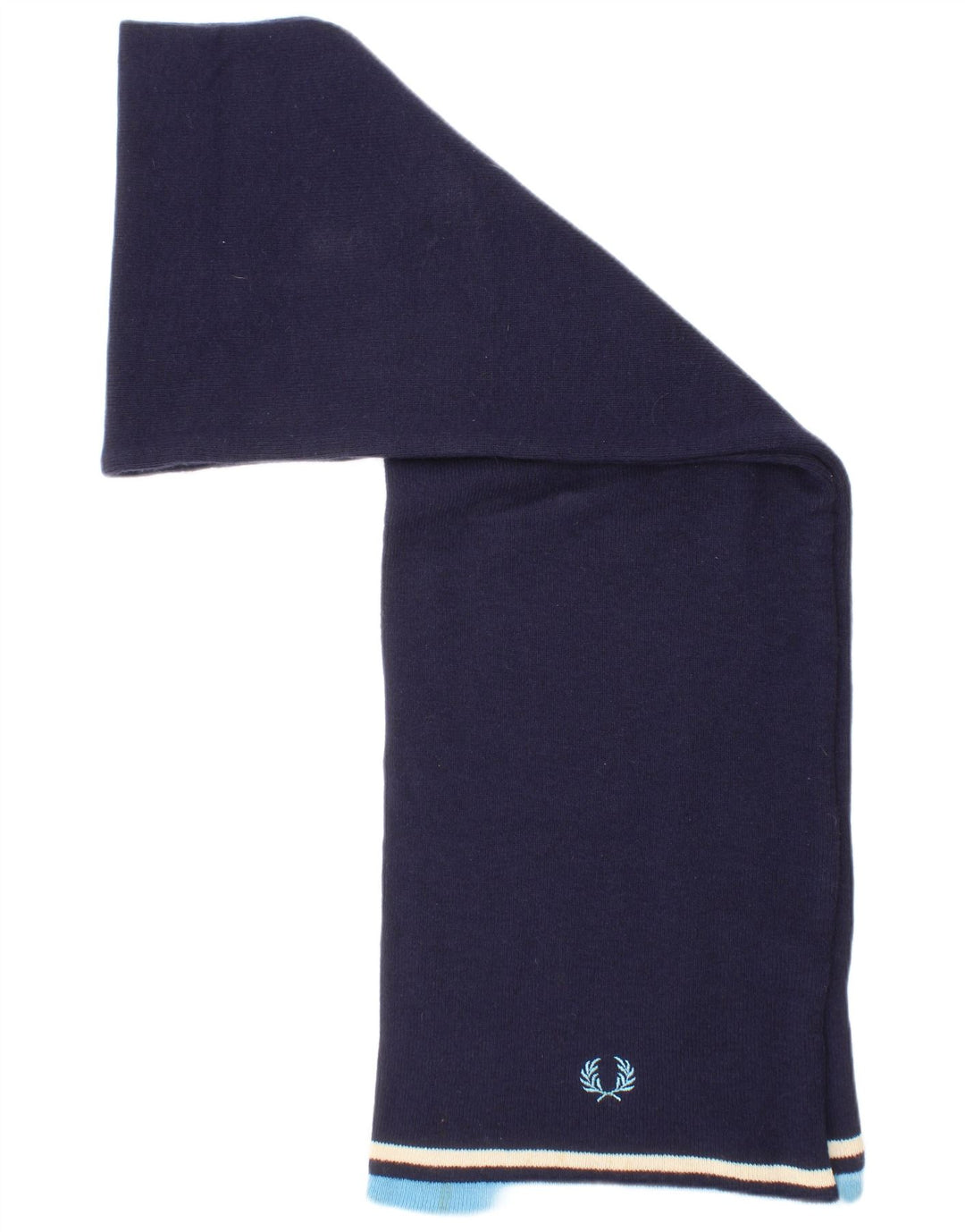 Sciarpa rettangolare da uomo Fred Perry, taglia unica, in nylon a righe blu navy