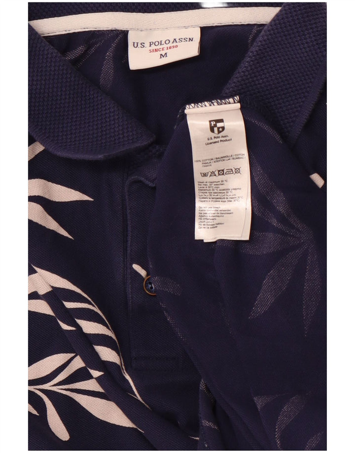 POLO ASSN. Polo da uomo in cotone floreale medio blu navy