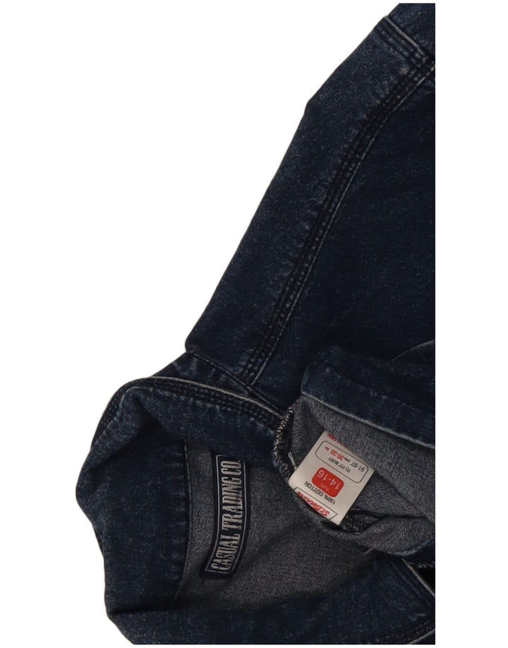 Giacca di jeans oversize da donna St. Bernard UK 14/16 grande cotone blu