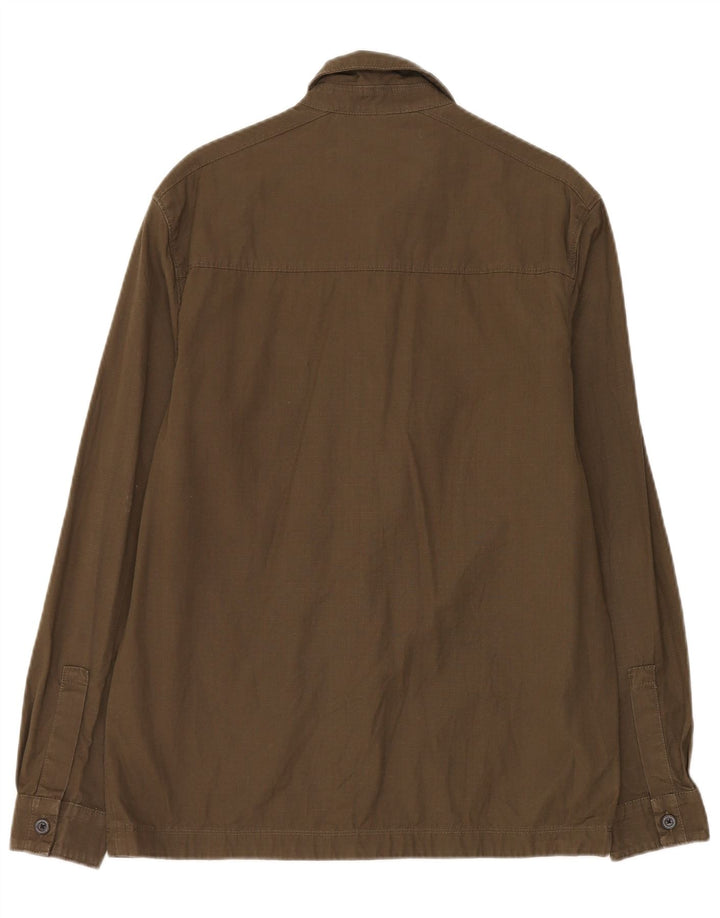 Camicia da uomo Lyle & Scott in cotone kaki medio