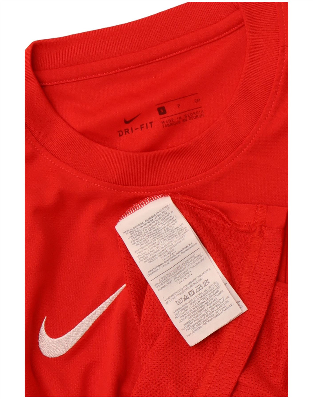 NIKE T-shirt da uomo Dri Fit Top piccola rossa in poliestere