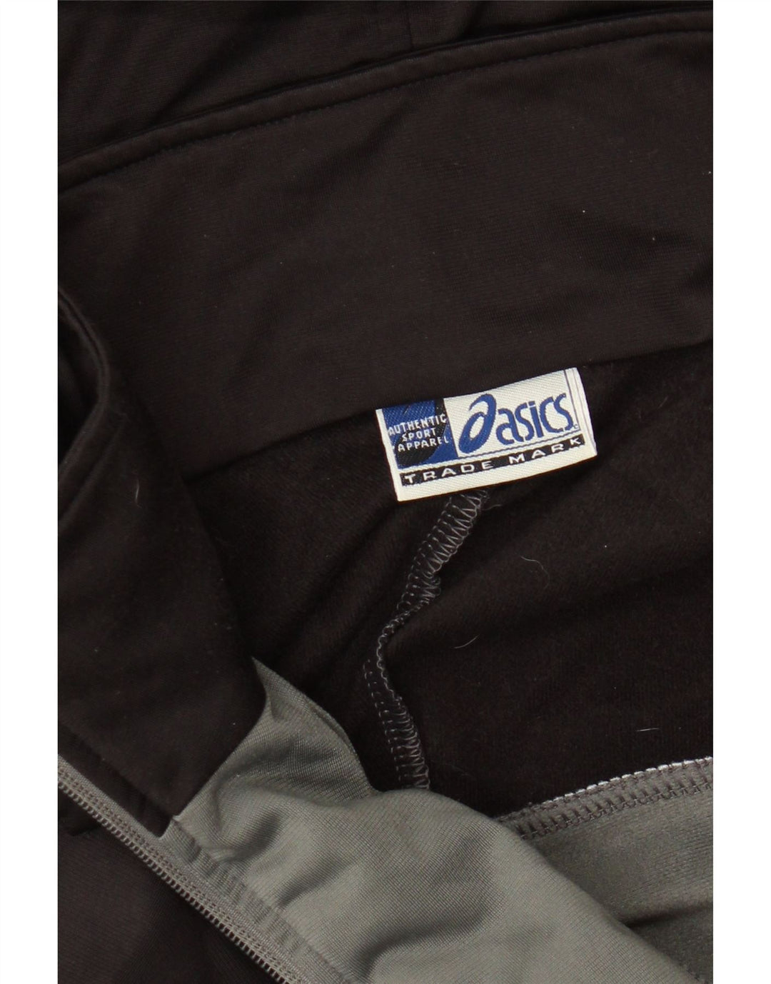 Felpa con cappuccio e zip ASICS da uomo XL grigio color block