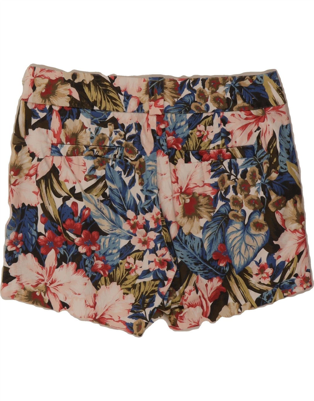 J. CREW Womens Stretch Chino Shorts US 6 Medium W30  Multicoloured Floral Vintage J. Crew and Second-Hand J. Crew from Messina Hembry 