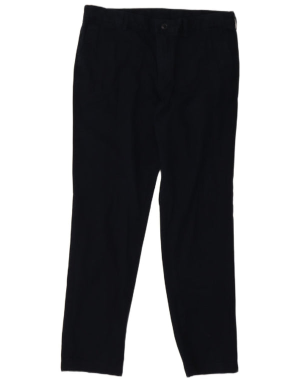 Pantaloni chino slim da uomo Lacoste taglia 44 grande W34 L31 cotone blu navy