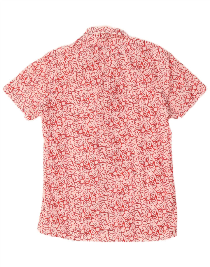 Camicia a maniche corte da uomo Carrera bianco medio floreale