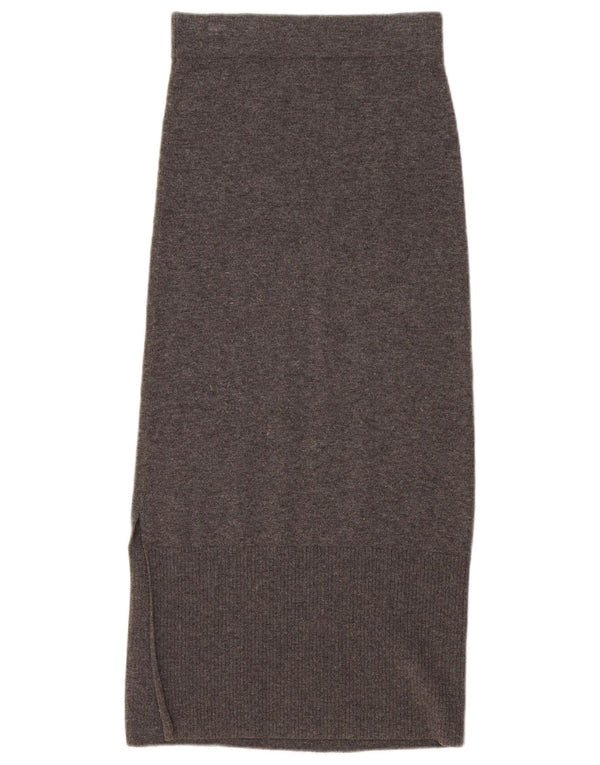 Gonna lunga in maglia da donna Massimo Dutti UK 6 XS W25 Lana grigia