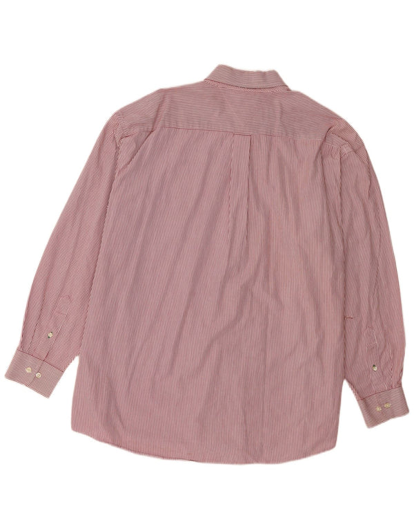 Camicia da uomo Tommy Hilfiger taglia 17 XL cotone gessato rosa