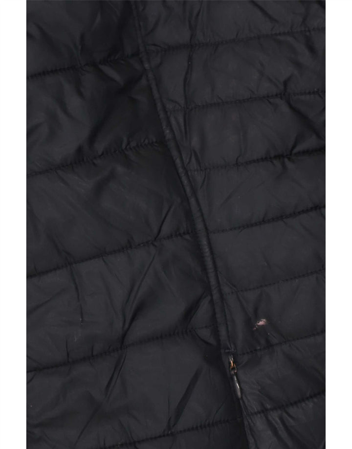 Cappotto imbottito con cappuccio da donna Joules UK 16 grande poliestere blu navy