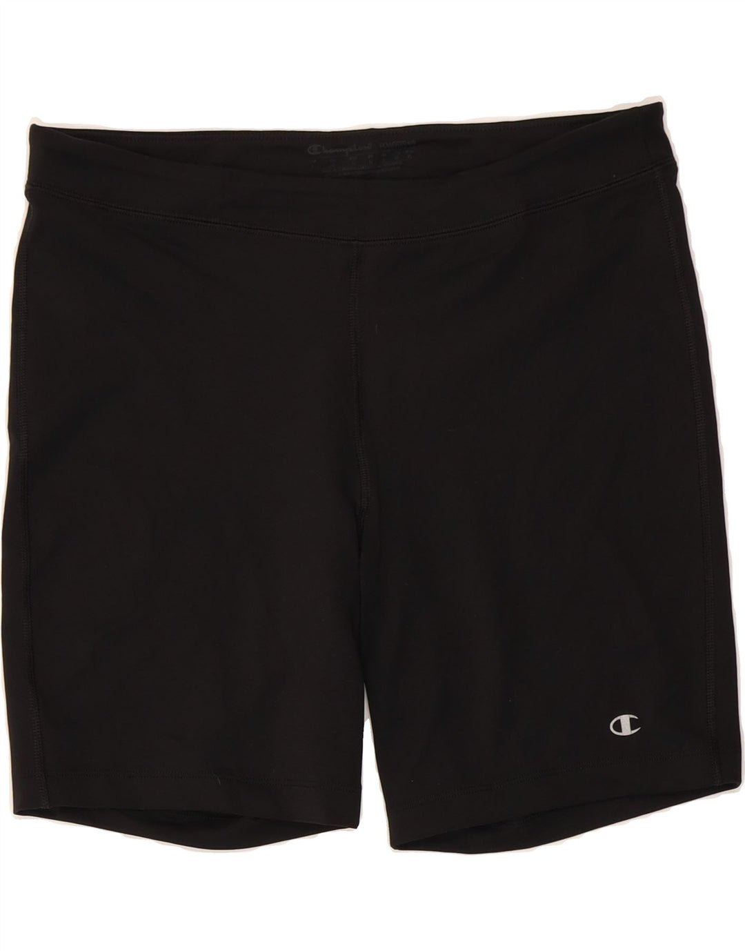 CHAMPION Womens Sport Shorts UK 16 Large Black Polyester Vintage Champion and Second-Hand Champion from Messina Hembry 