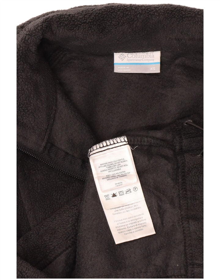 Columbia Womens Oversized Fleece Jacket UK 6 XS Grey Polyester