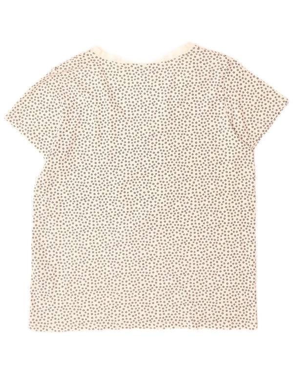 T-shirt da donna Levi's Top UK 16 grande cotone maculato bianco