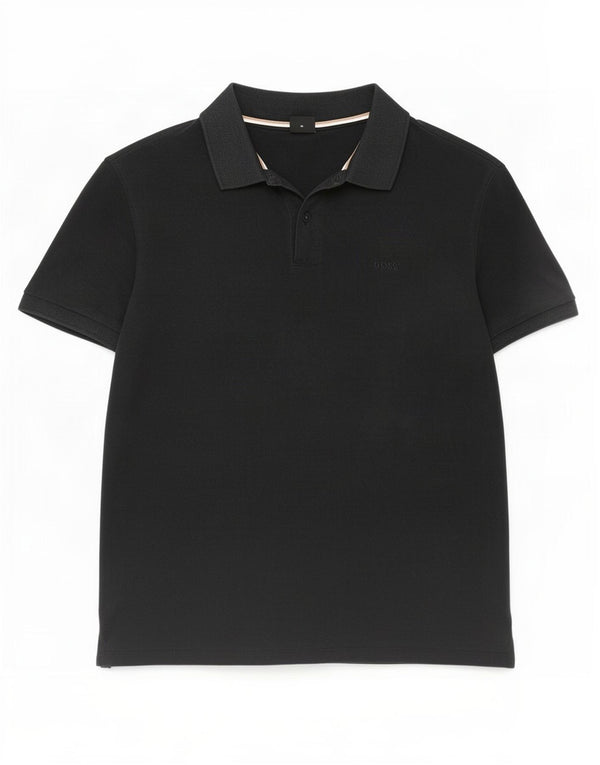Polo da uomo Hugo Boss XL in cotone nero