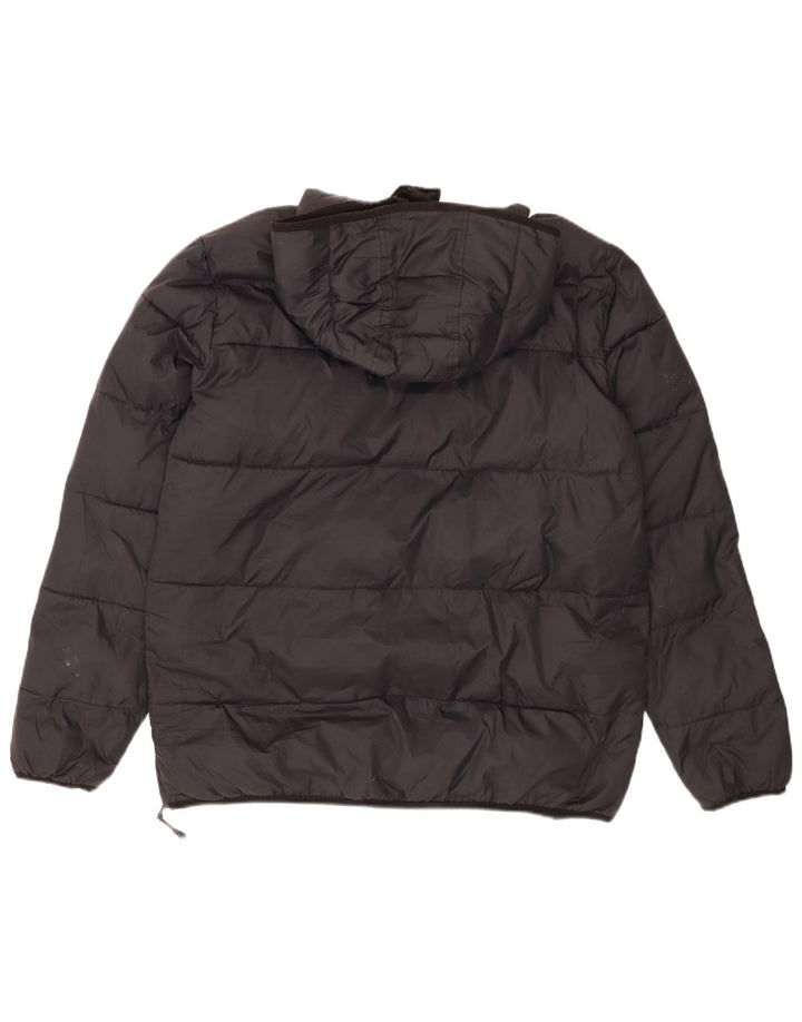 Giacca anorak imbottita con cappuccio da uomo Champion UK 40 Large nera in poliammide