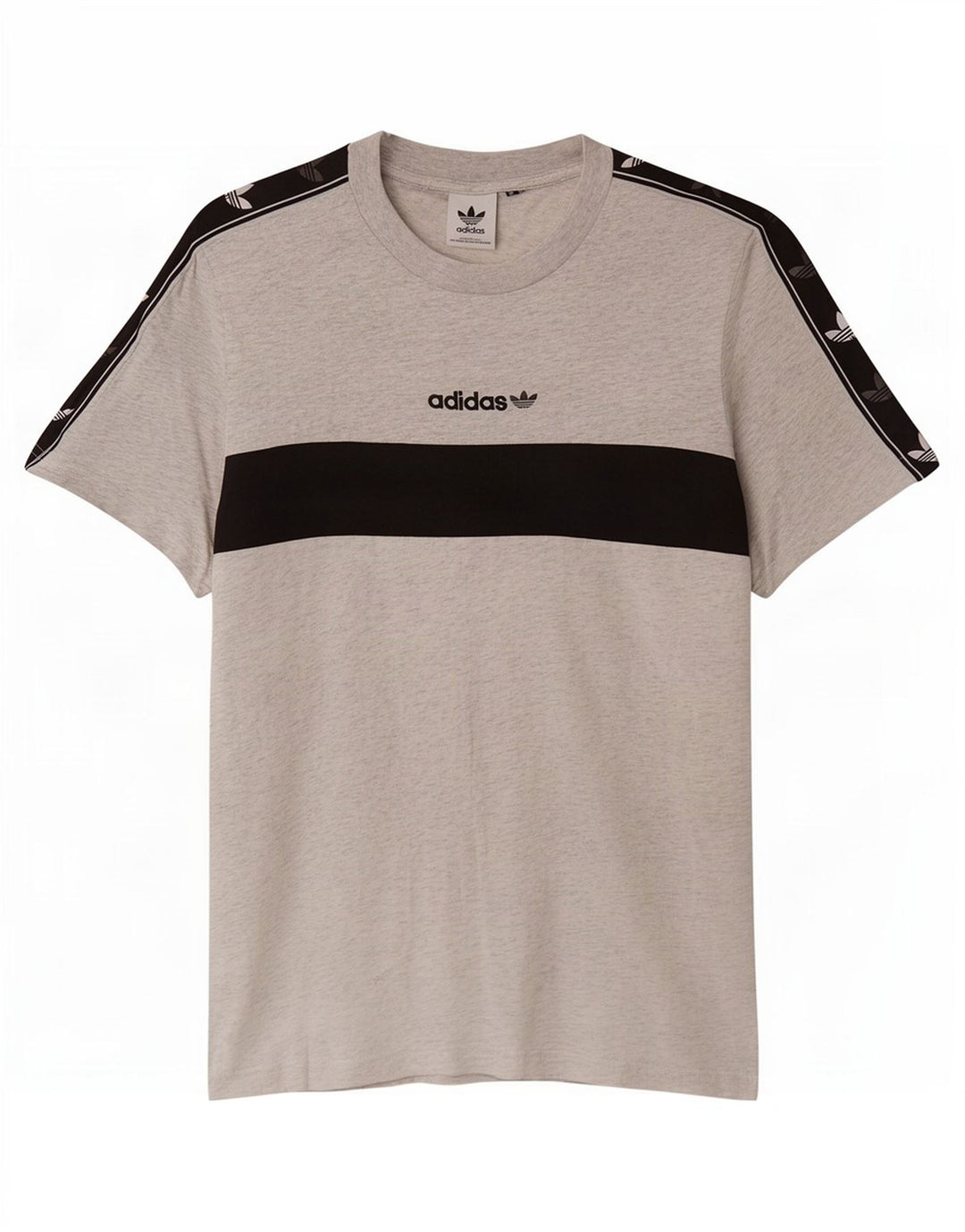 T-shirt grafica da uomo Adidas Top grigio medio color block