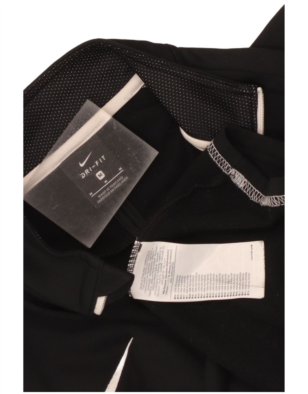Maglia da tuta Nike Dri Fit con collo e zip da uomo, color block medio nero