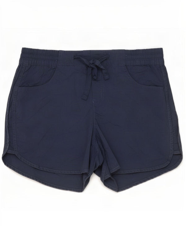 Pantaloncini casual da donna Eddie Bauer US 8 Medium W32 Cotone blu navy