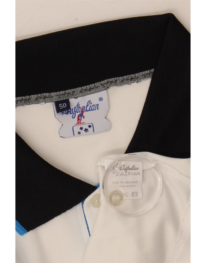 Polo da uomo AUSTRALIAN L'ALPINA IT 50 Medium White Colourblock