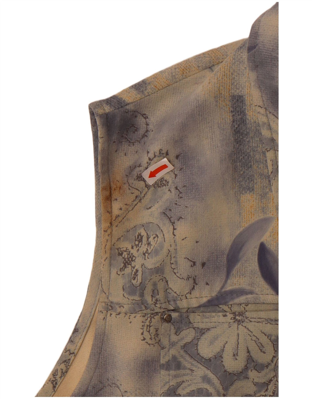 Gilet da donna Belle Surprise UK 14 Grande poliestere floreale blu