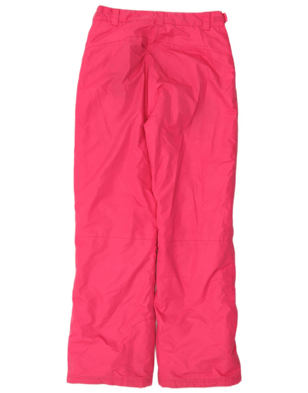 Pantaloni da sci a vita alta da donna CAMPRI UK 12 Poliestere rosa medio