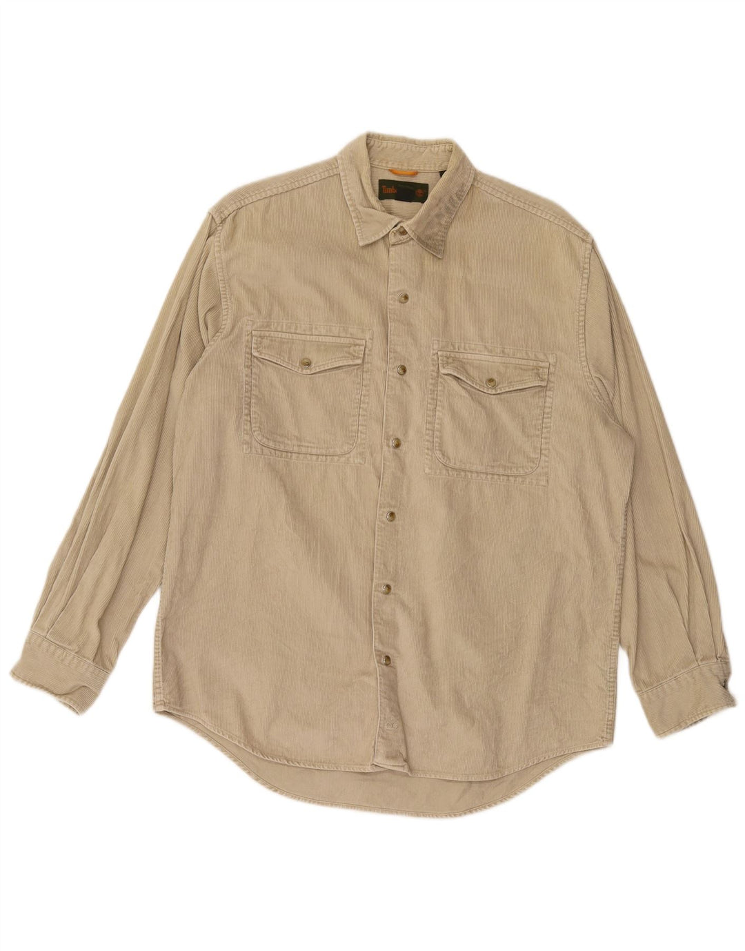 Camicia da uomo in velluto a coste TIMBERLAND in cotone beige medio