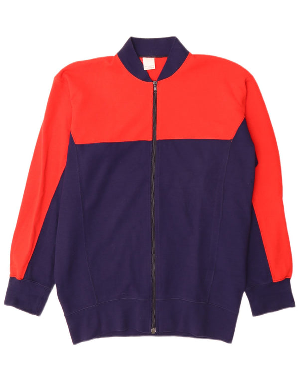 Giacca da tuta da uomo vintage IT 56 XL rossa Colourblock Sports