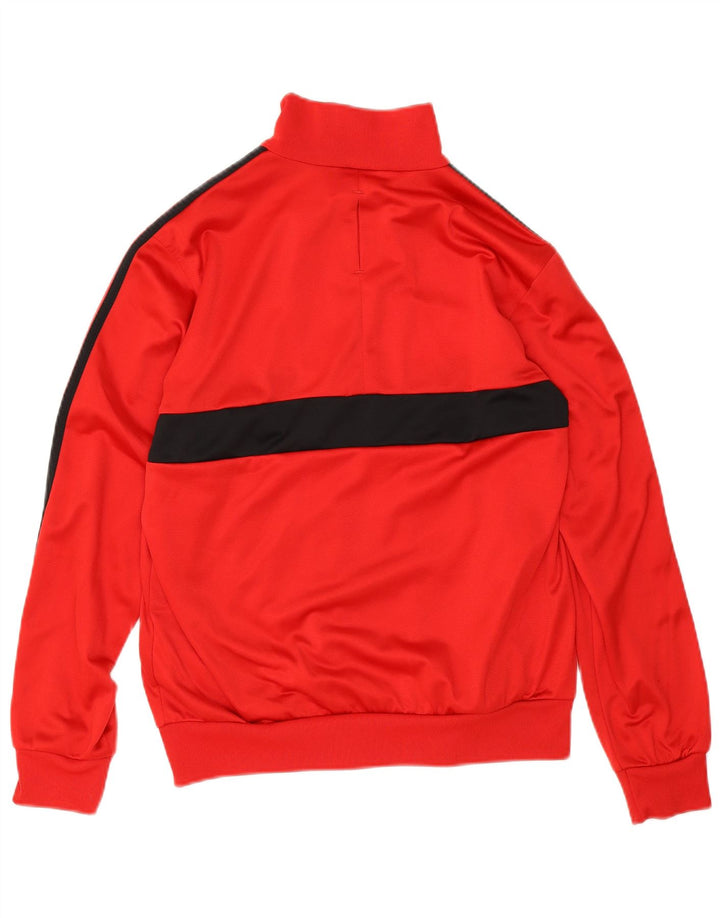 Giacca da tuta da ragazzo Adidas 13-14 anni in poliestere color block rosso