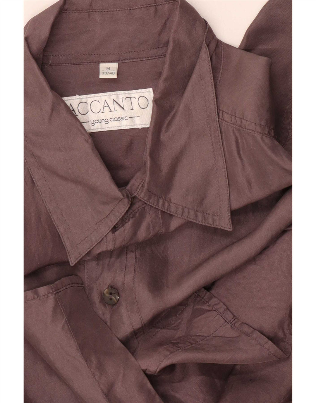 Camicia a maniche corte da uomo Accanto taglia 39/40 grigio medio