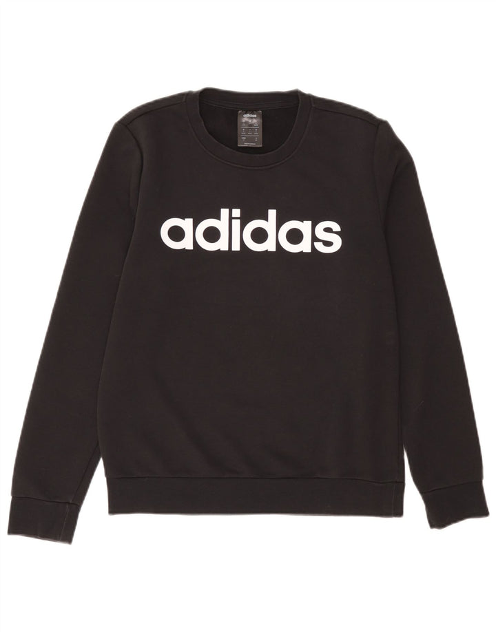Felpa grafica da donna Adidas Jumper UK 8/10 Small Grigio