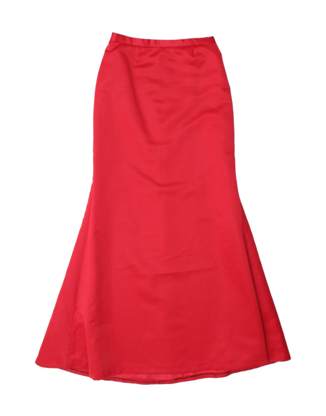 VINTAGE Womens Mermaid Skirt UK 10 Small W26  Red Polyester Vintage Vintage and Second-Hand Vintage from Messina Hembry 
