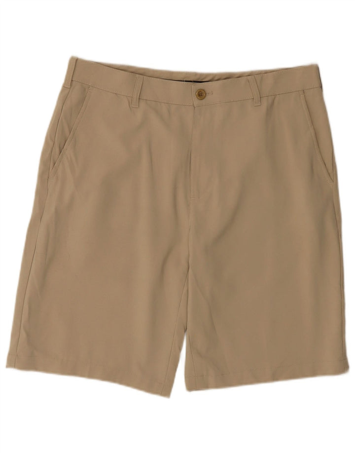 Pantaloncini chino da uomo Izod W34 Large Beige Poliestere