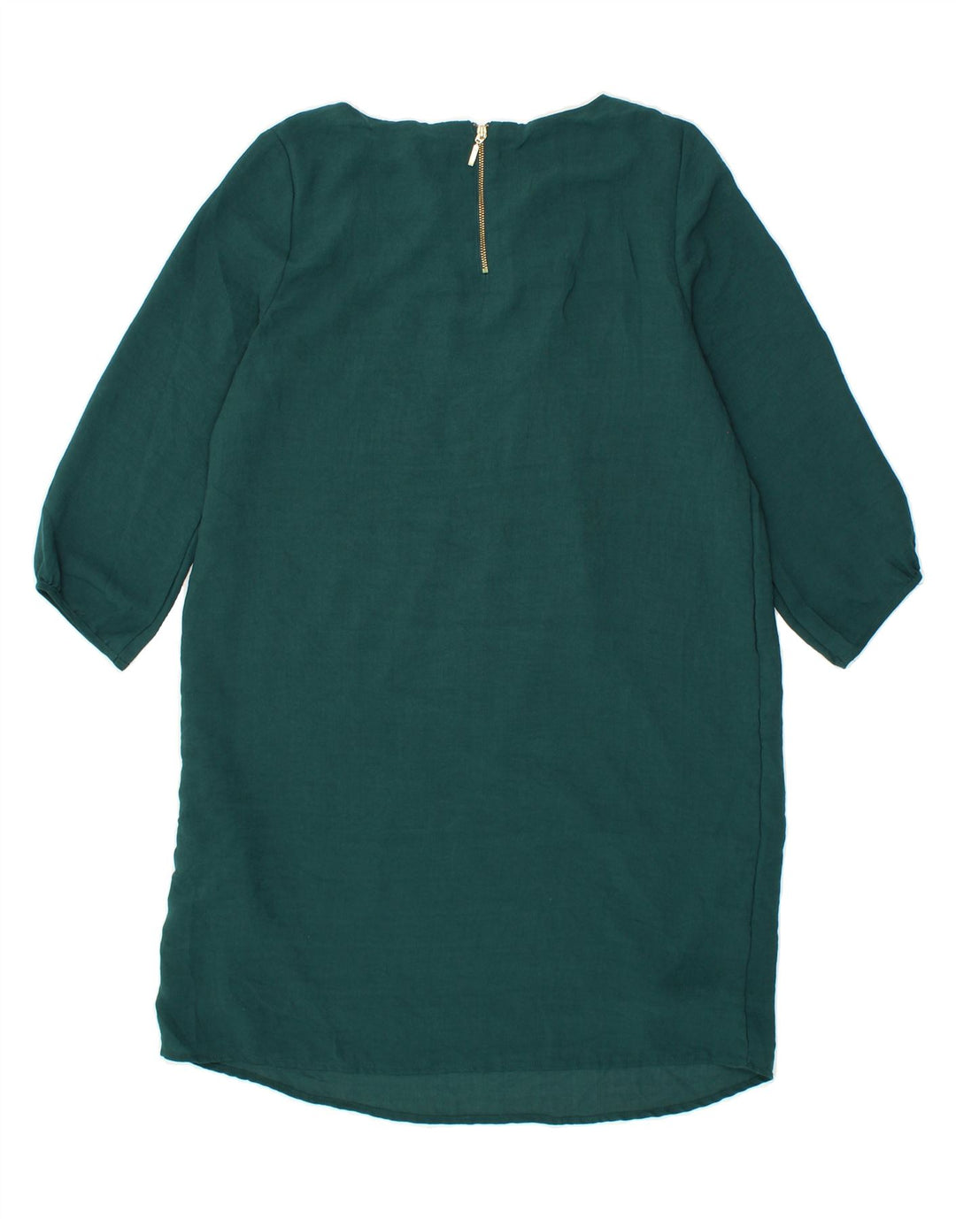 H&M Womens 3/4 Sleeve Tent Dress EU 36 Small Green Polyester Vintage H&M and Second-Hand H&M from Messina Hembry 