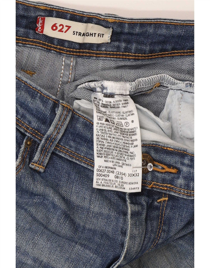 Levi's Uomo 627 Jeans dritti W30 L32 Cotone Blu