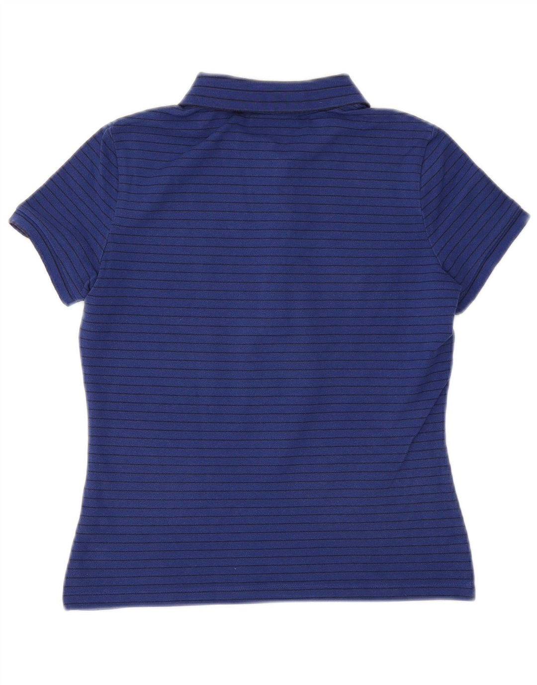 Polo da donna slim fit LACOSTE taglia 36 piccola in cotone a righe blu