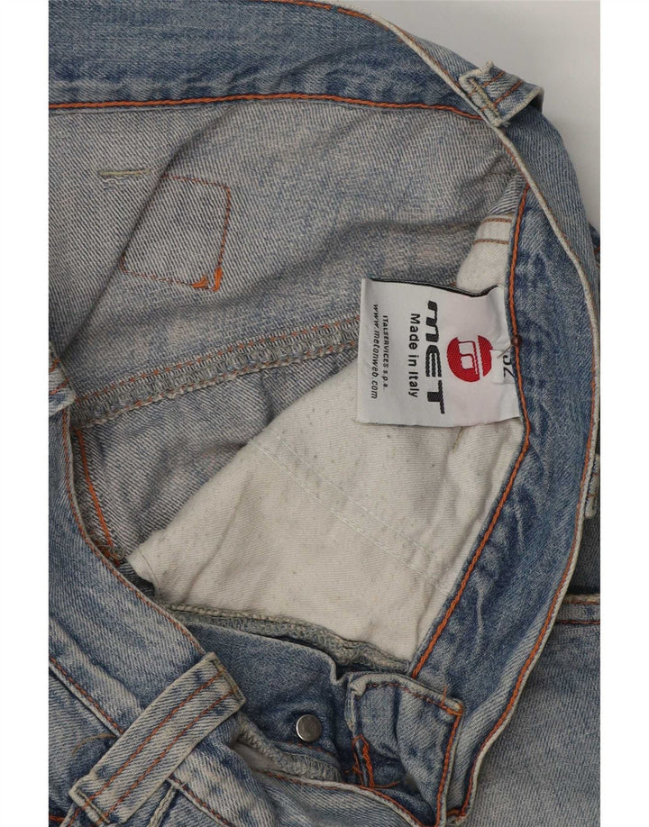 MET Jeans Larghi da Uomo W32 L34 Cotone Blu